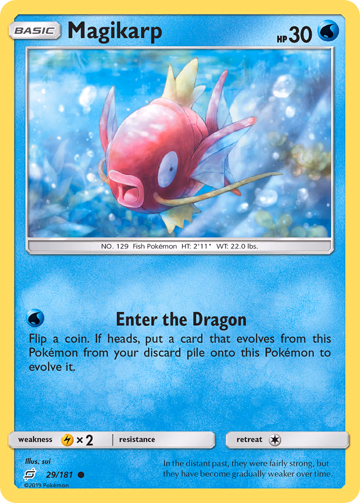 Magikarp Pokemon card (29/181, Team Up)