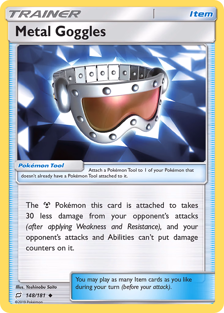 Metal Goggles Pokemon card (148/181, Team Up)