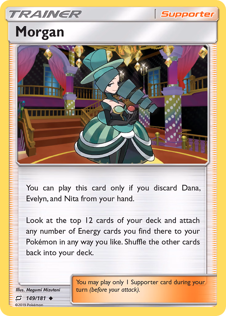 Morgan Pokemon card (149/181, Team Up)