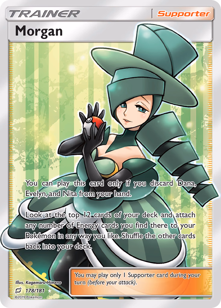 Morgan Pokemon card (178/181, Team Up)