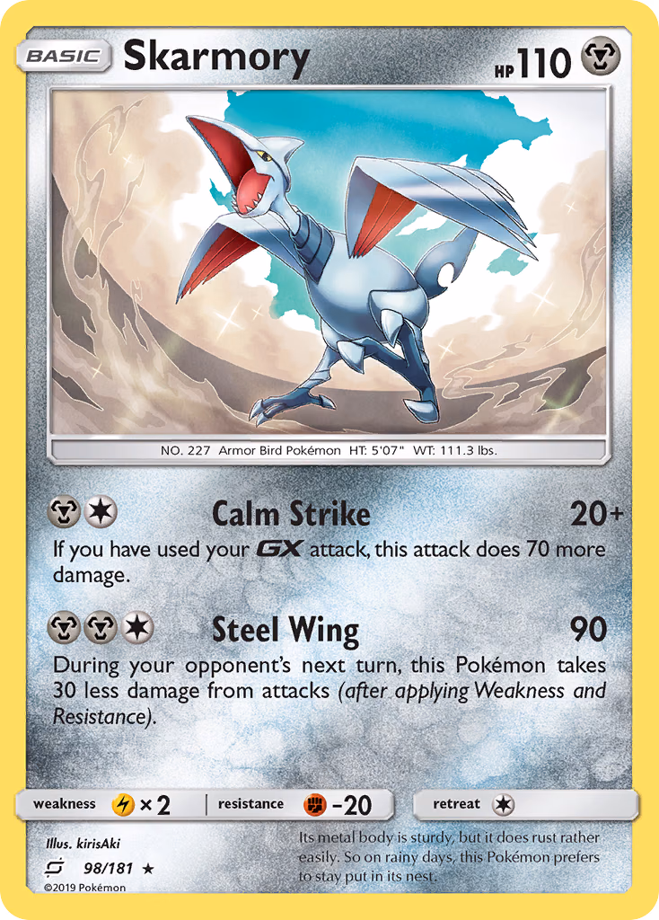 Skarmory Pokemon card (98/181, Team Up)
