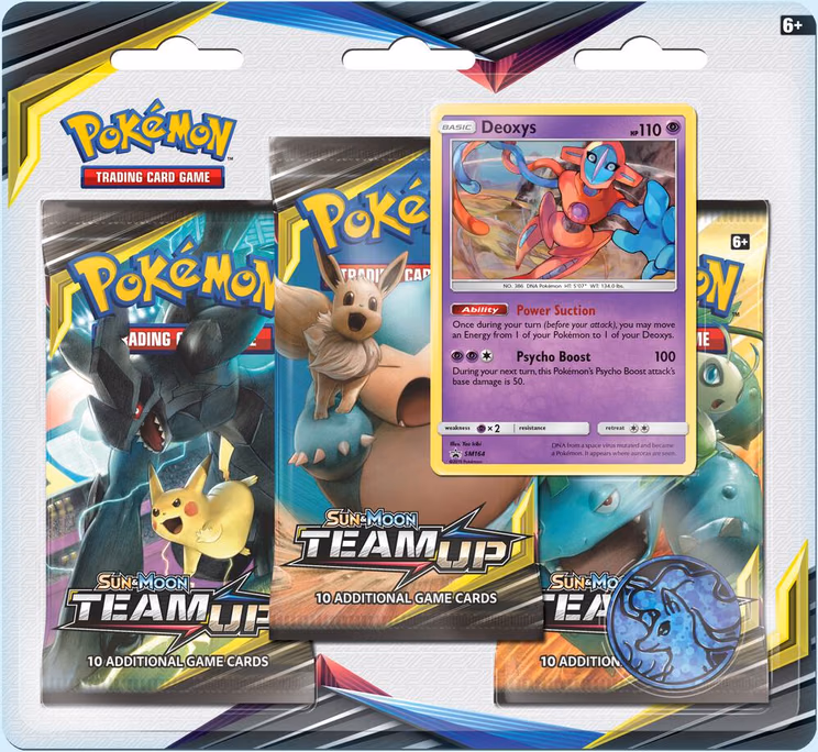 Pokemon Team Up 3 Pack Blister [Deoxys]