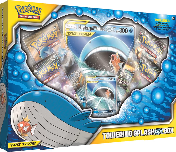 Pokemon Team Up Towering Splash GX Box