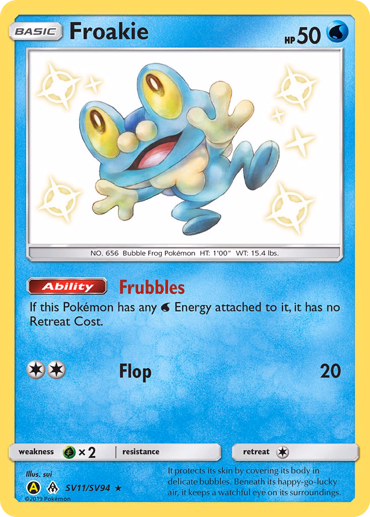 Froakie Pokemon card (SV11/SV94, Hidden Fates Shiny Vault)