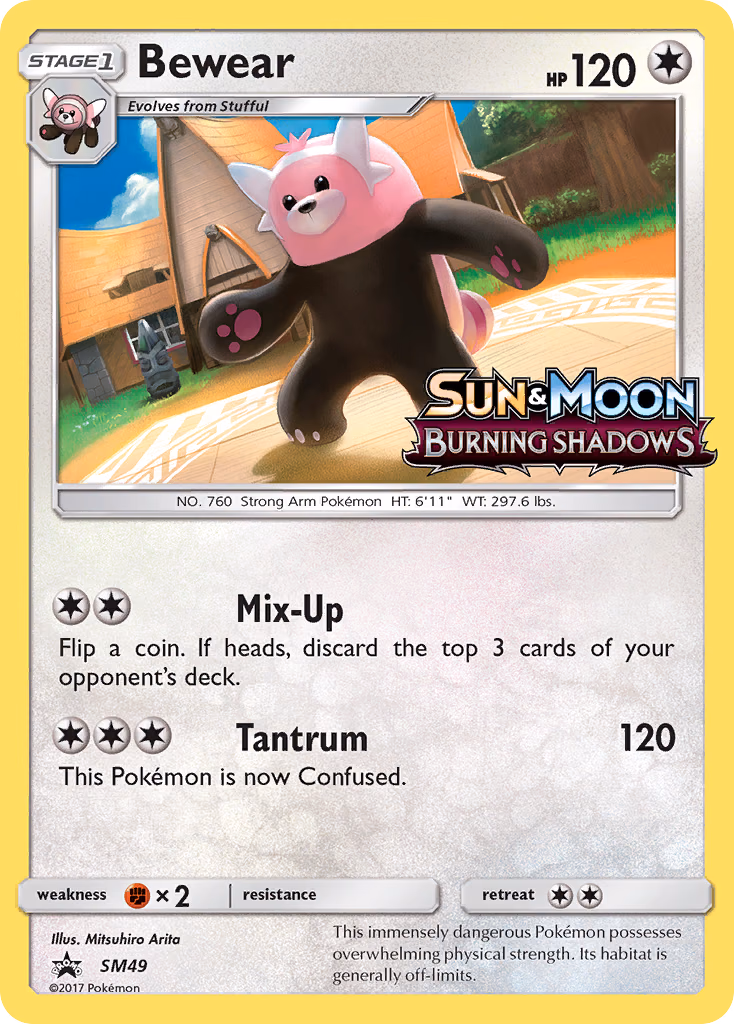 Bewear Pokemon card (SM49, SM Black Star Promos)