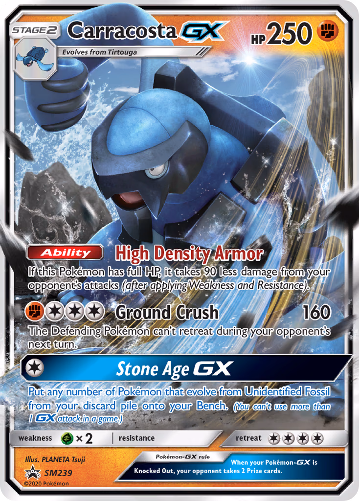 Carracosta-GX Pokemon card (SM239, SM Black Star Promos)