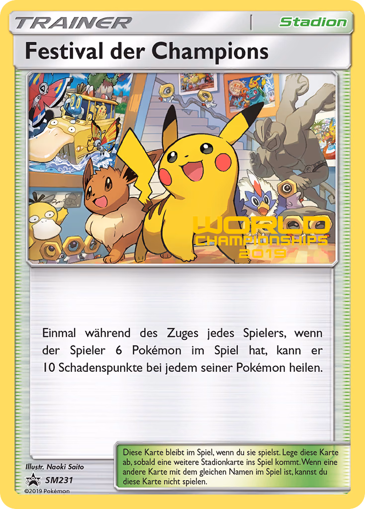 Champions Festival Pokemon card (SM231, SM Black Star Promos)