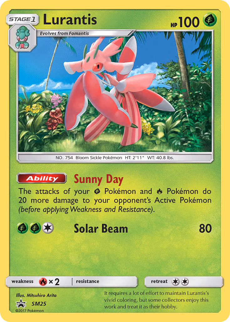 Lurantis Pokemon card (SM25, SM Black Star Promos)