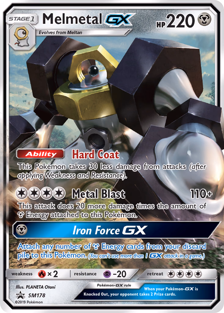 Melmetal-GX Pokemon card (SM178, SM Black Star Promos)