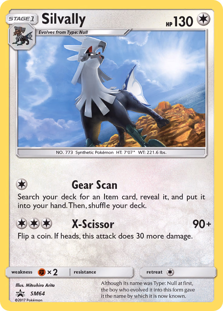 Silvally Pokemon card (SM64, SM Black Star Promos)
