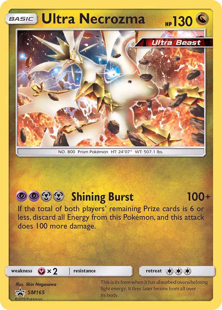 Ultra Necrozma Pokemon card (SM165, SM Black Star Promos)