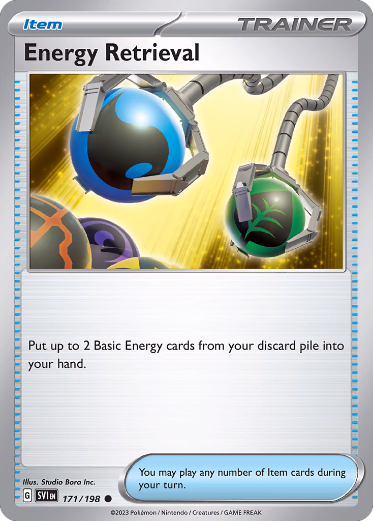 Energy Retrieval Pokemon card (171/198, Scarlet & Violet)