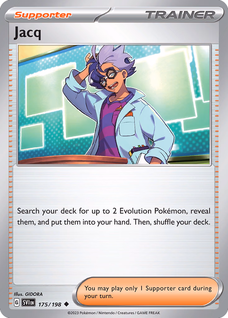 Jacq Pokemon card (175/198, Scarlet & Violet)