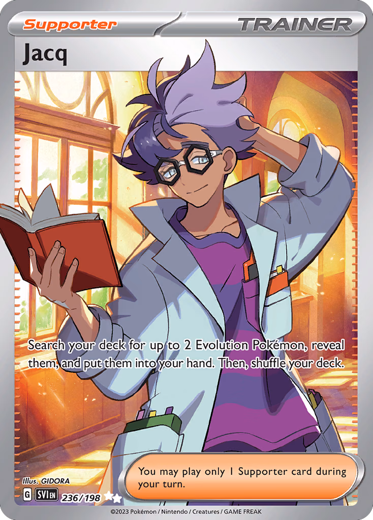 Jacq Pokemon card (236/198, Scarlet & Violet)