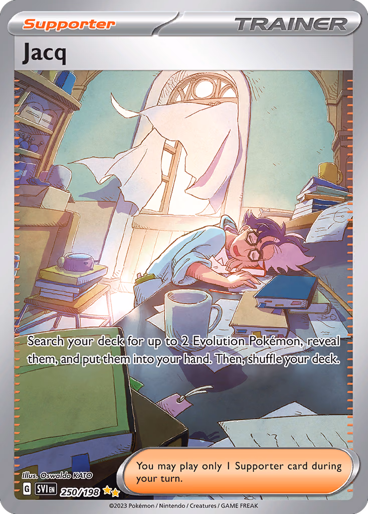 Jacq Pokemon card (250/198, Scarlet & Violet)