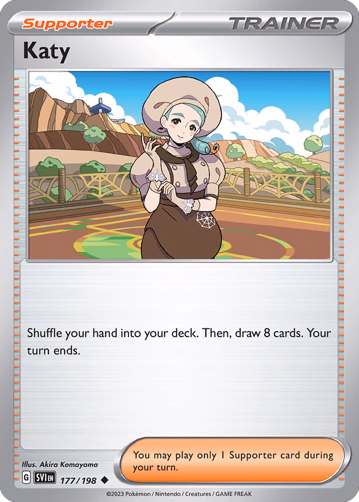 Katy Pokemon card (177/198, Scarlet & Violet)