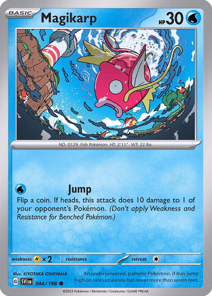 Magikarp Pokemon card (044/198, Scarlet & Violet)