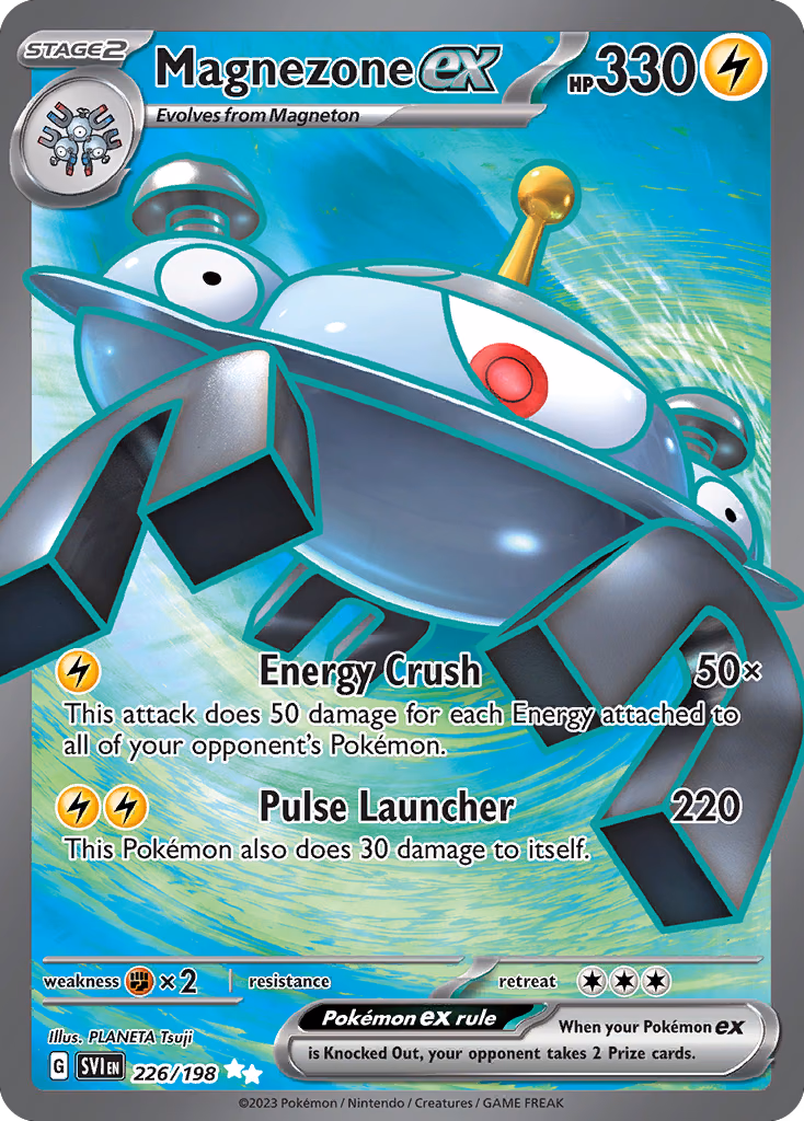 Magnezone ex Pokemon card (226/198, Scarlet & Violet)