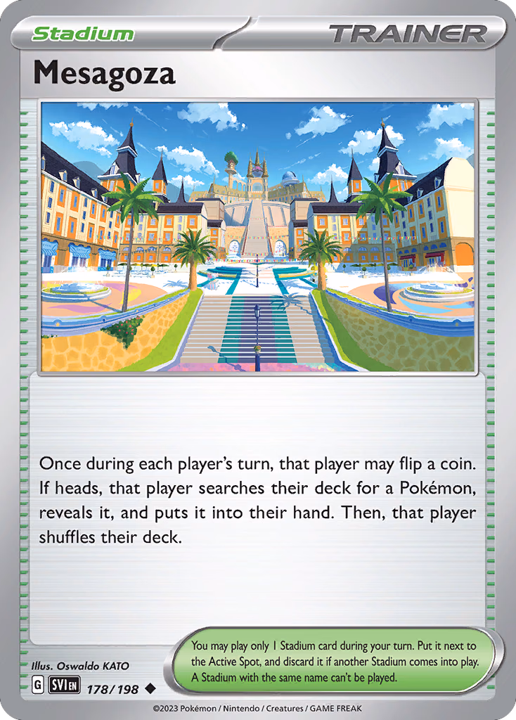 Mesagoza Pokemon card (178/198, Scarlet & Violet)