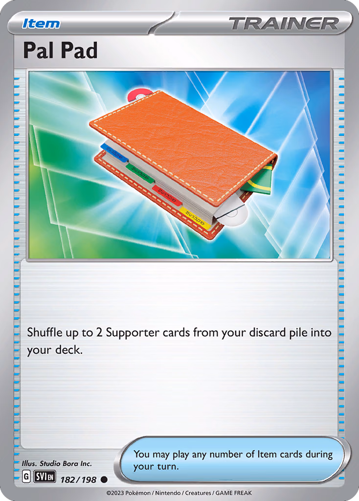 Pal Pad Pokemon card (182/198, Scarlet & Violet)