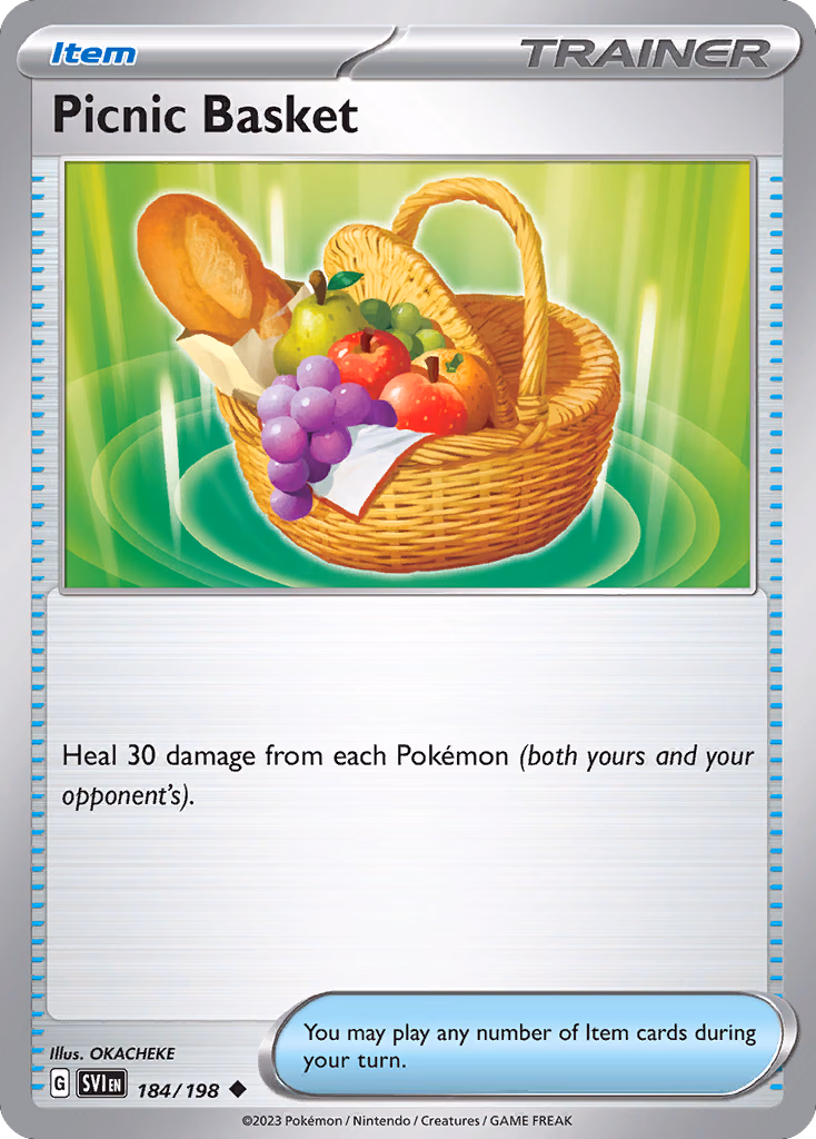 Picnic Basket Pokemon card (184/198, Scarlet & Violet)