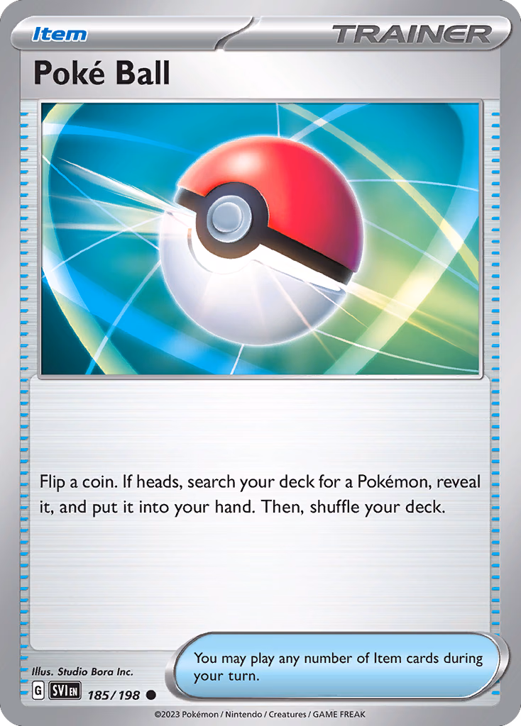 Poké Ball Pokemon card (185/198, Scarlet & Violet)