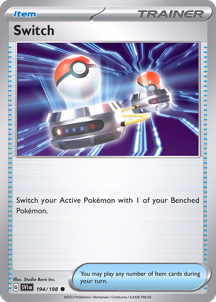 Switch Pokemon card (194/198, Scarlet & Violet)