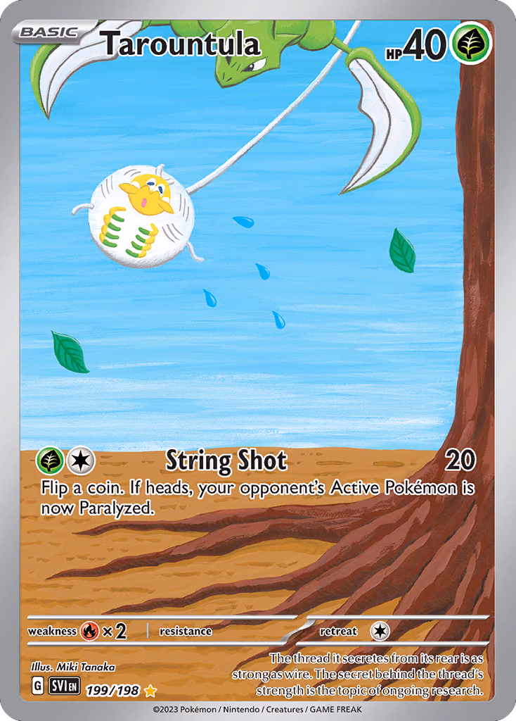 Tarountula Pokemon card (199/198, Scarlet & Violet)