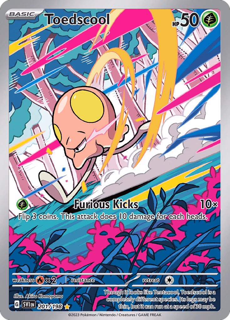 Toedscool Pokemon card (201/198, Scarlet & Violet)