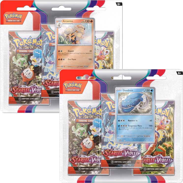 Pokemon Scarlet & Violet 3 Pack Blister [Set of 2]