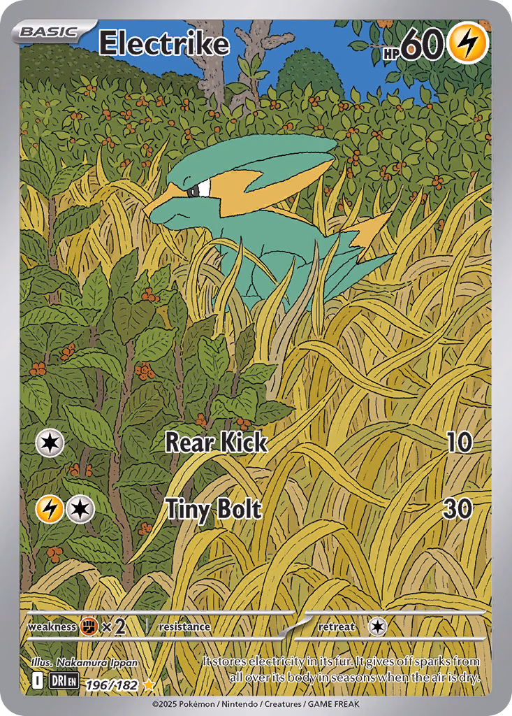 Electrike Pokemon card (196/182, Destined Rivals)