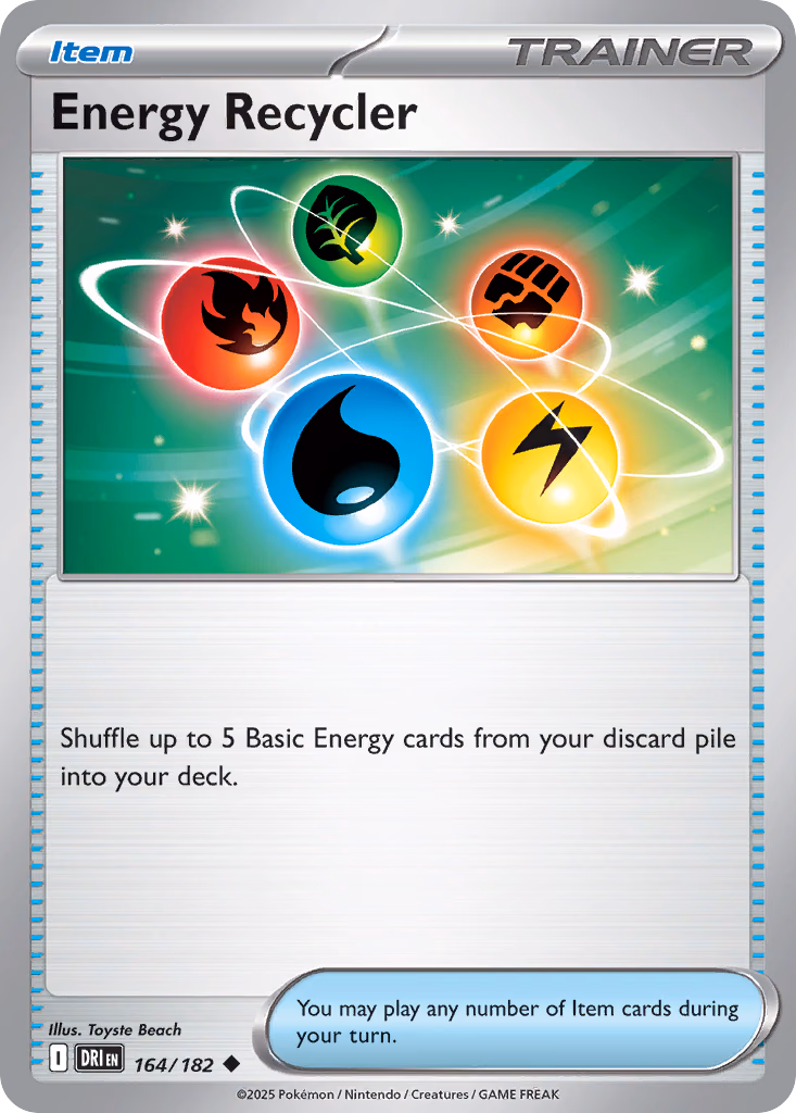 Energy Recycler Pokemon card (164/182, Destined Rivals)