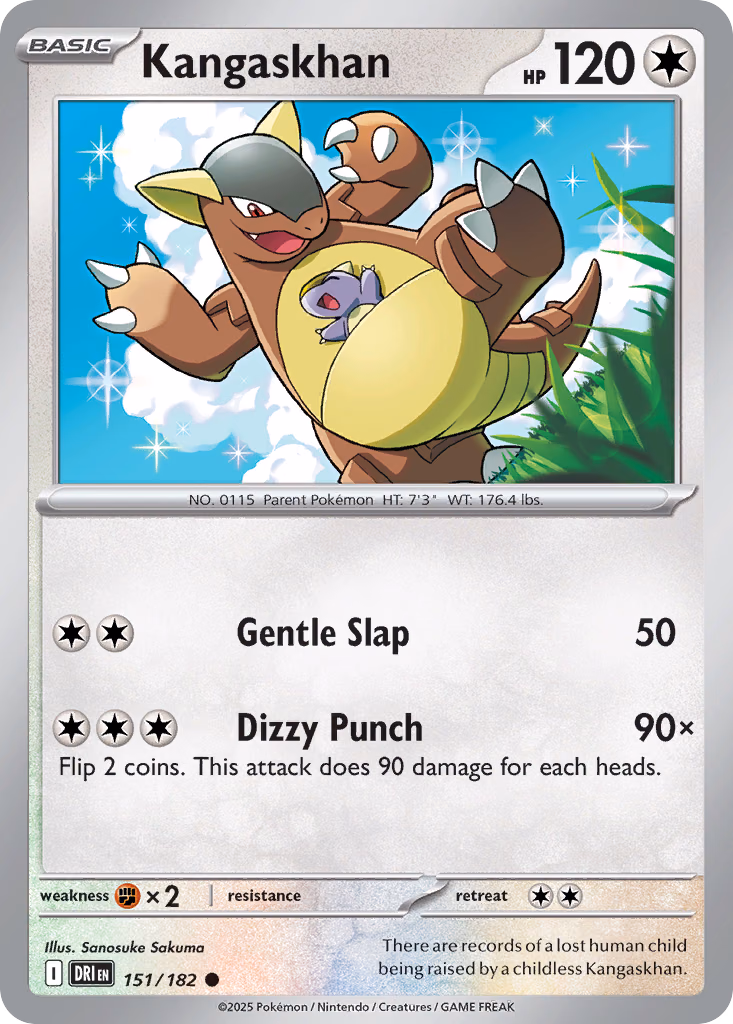 Kangaskhan Pokemon card (151/182, Destined Rivals)