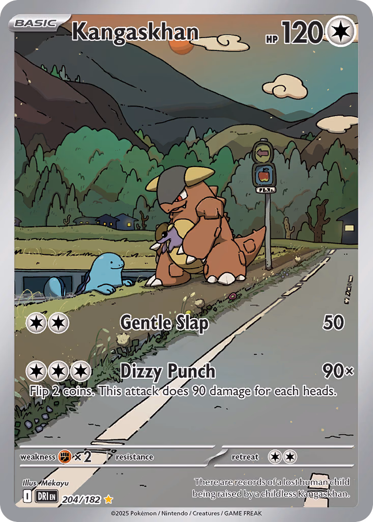 Kangaskhan Pokemon card (204/182, Destined Rivals)