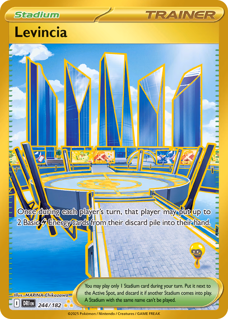 Levincia Pokemon card (244/182, Destined Rivals)