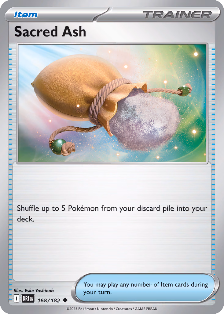 Sacred Ash Pokemon card (168/182, Destined Rivals)