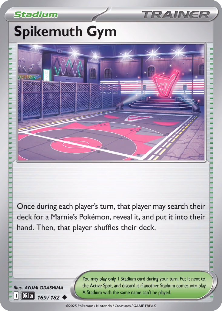 Spikemuth Gym Pokemon card (169/182, Destined Rivals)