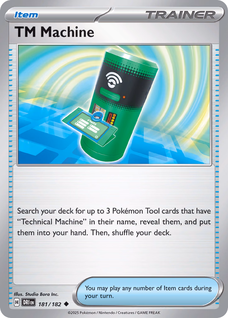 TM Machine Pokemon card (181/182, Destined Rivals)
