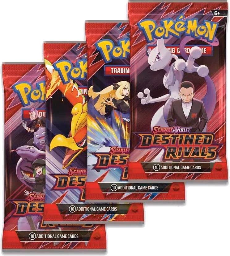 Pokemon Destined Rivals Booster Pack Art Bundle [Set of 4]