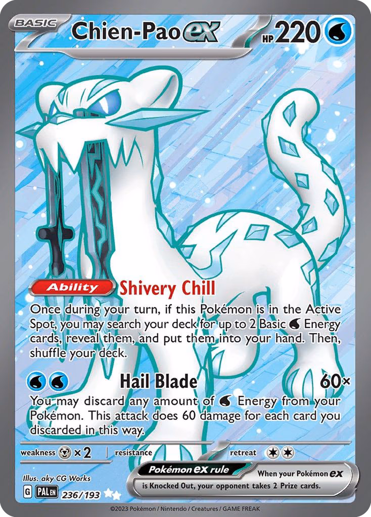 Chien-Pao ex Pokemon card (236/193, Paldea Evolved)