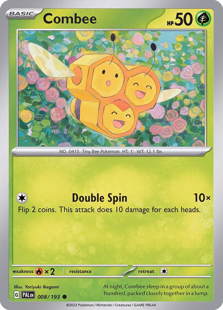 Combee Pokemon card (008/193, Paldea Evolved)