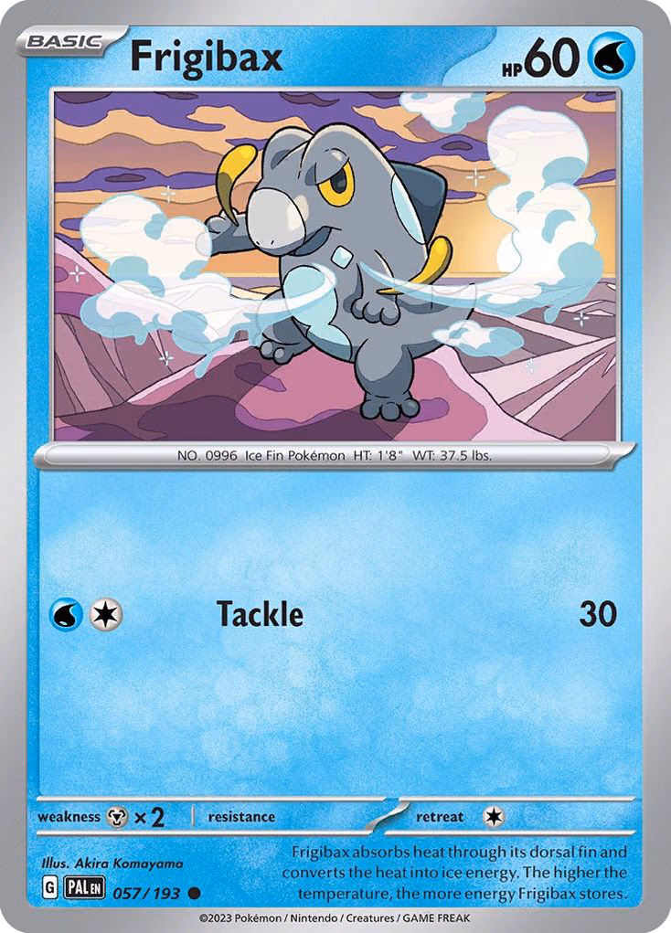 Frigibax Pokemon card (057/193, Paldea Evolved)