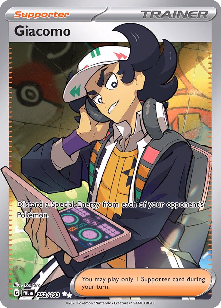 Giacomo Pokemon card (252/193, Paldea Evolved)