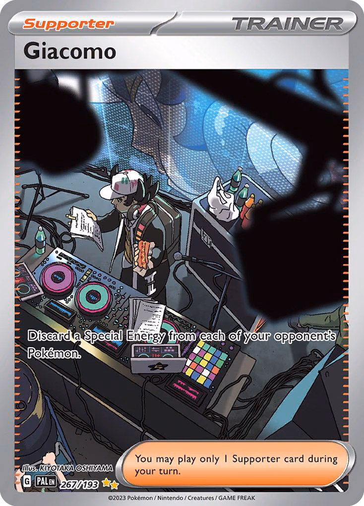 Giacomo Pokemon card (267/193, Paldea Evolved)