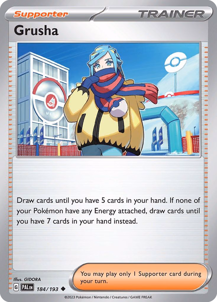 Grusha Pokemon card (184/193, Paldea Evolved)