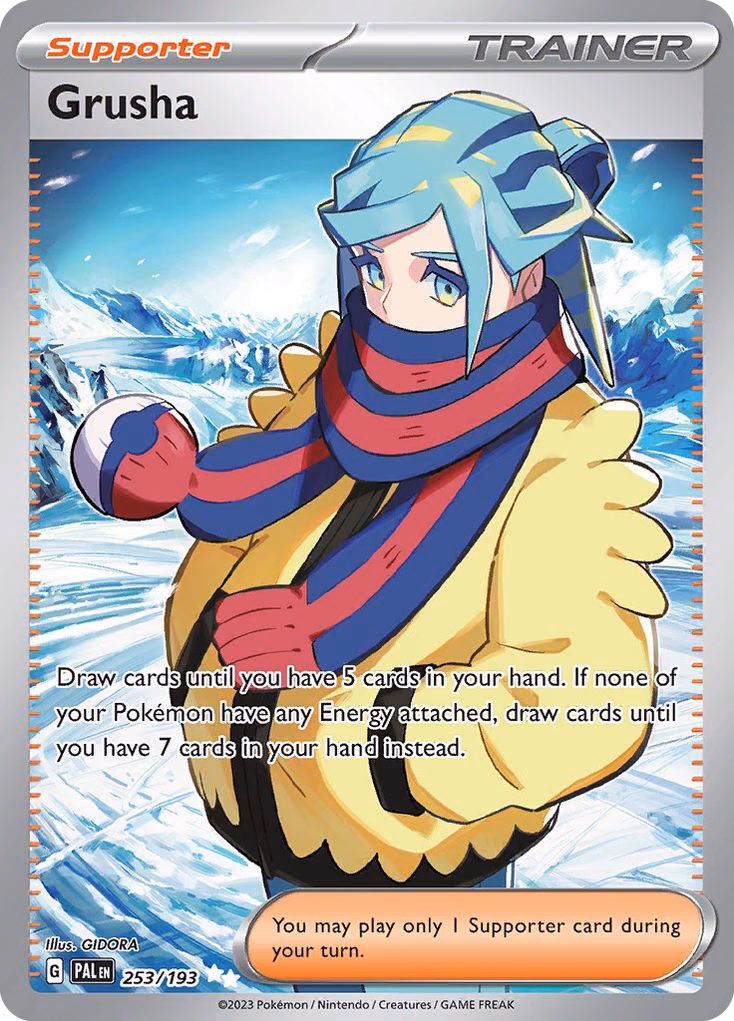 Grusha Pokemon card (253/193, Paldea Evolved)