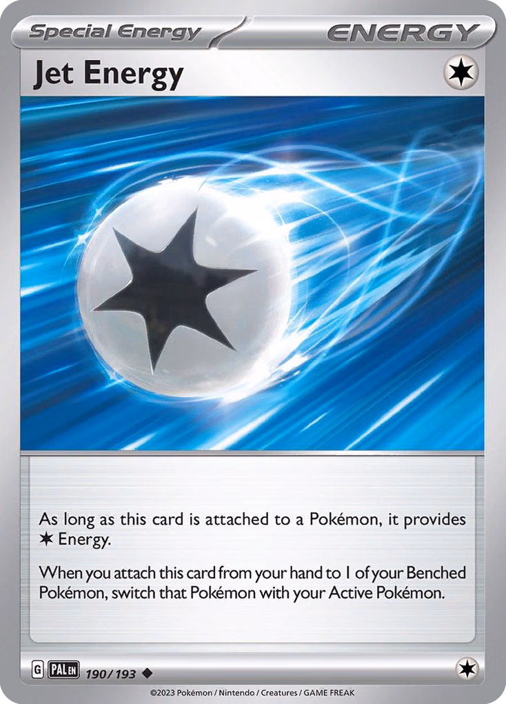 Jet Energy Pokemon card (190/193, Paldea Evolved)