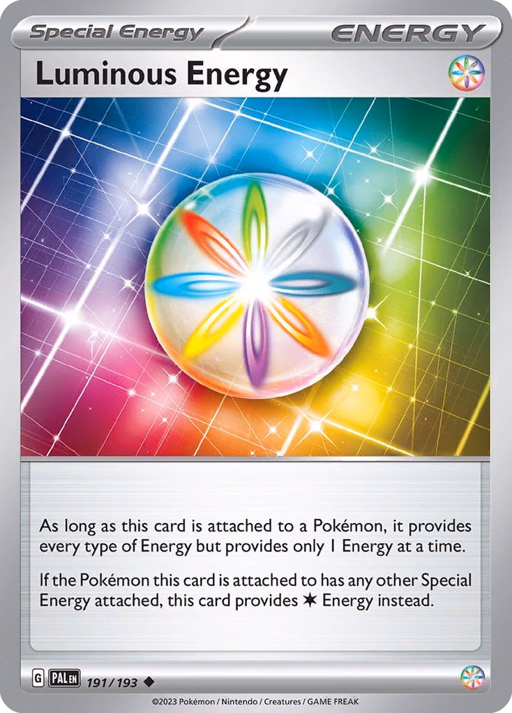 Luminous Energy Pokemon card (191/193, Paldea Evolved)