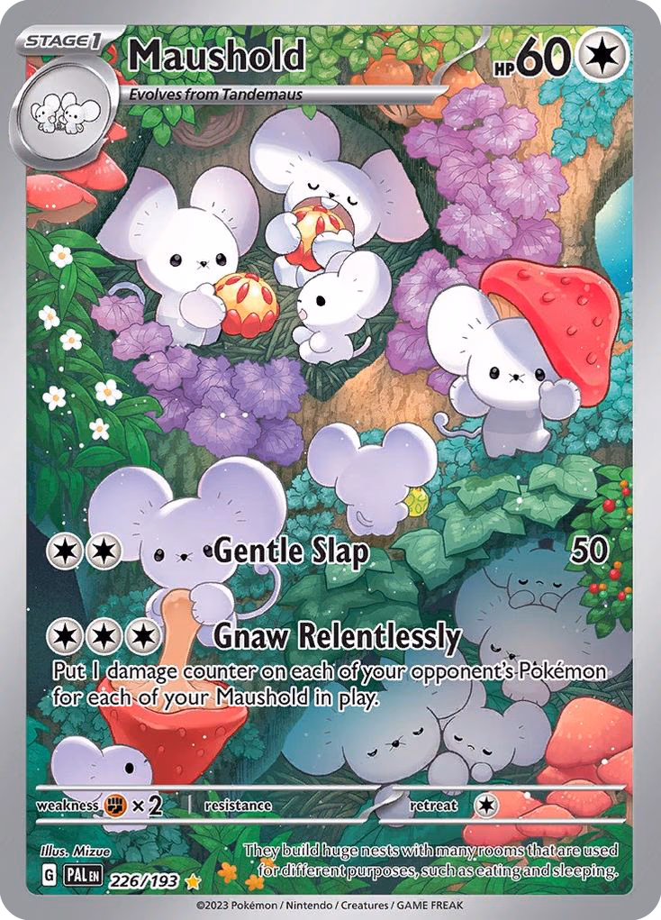 Maushold Pokemon card (226/193, Paldea Evolved)