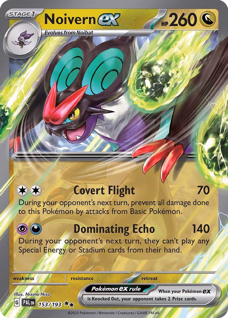 Noivern ex Pokemon card (153/193, Paldea Evolved)
